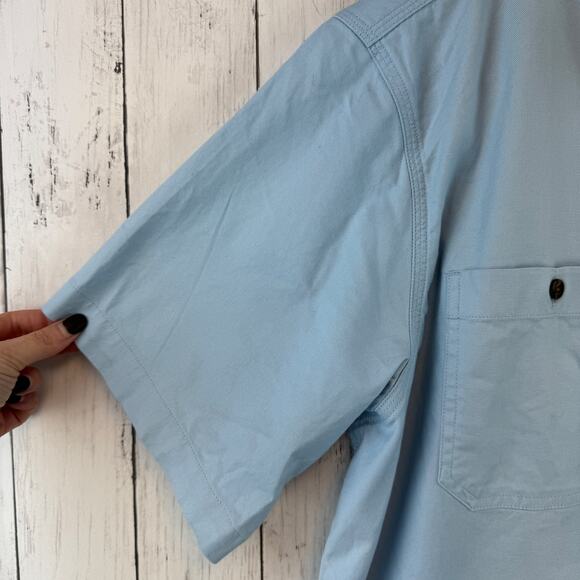 NWT Carhartt Rugged Flex Relaxed Midweight Canvas Short Sleeve Shirt Size XL - Picture 4 of 14